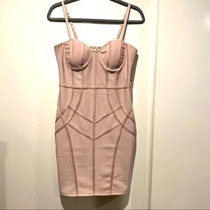 Bodycon Dress, Light Pink, M, NWT